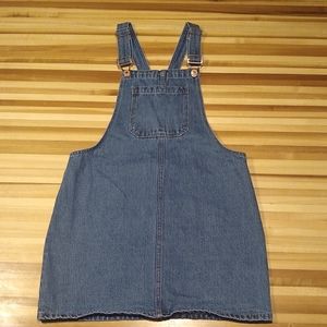Forever 21 Denim Overall Dress Size Med